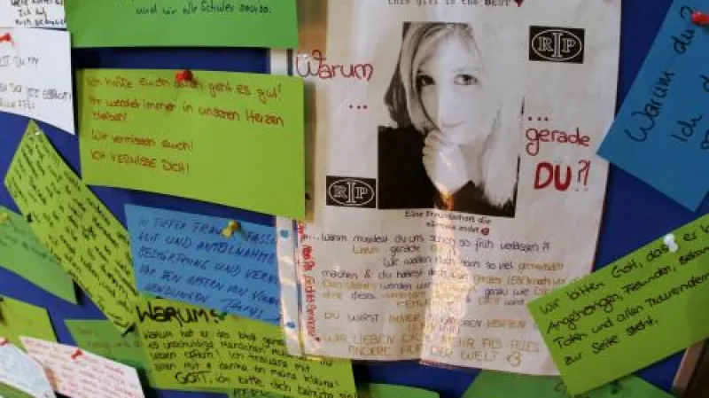 Vzkazy v kostele ve Winnendenu