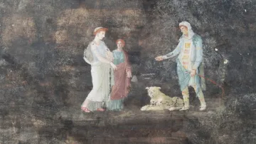 Nově objevené fresky v Pompejích