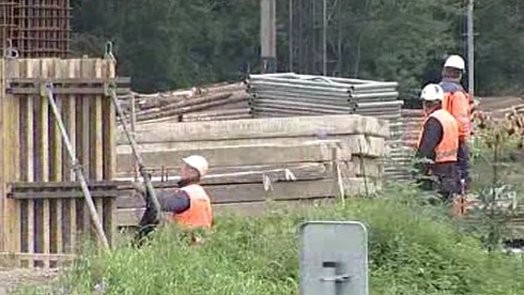 Železniční stavba