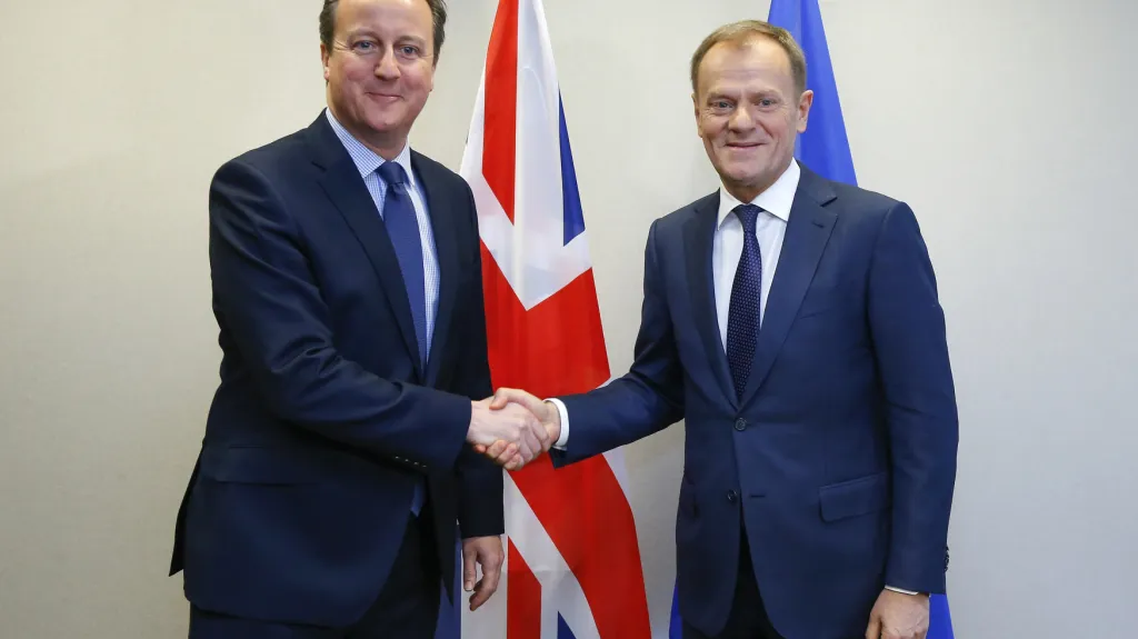 David Cameron a Donald Tusk