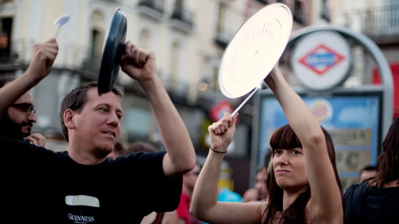 Protesty v Madridu