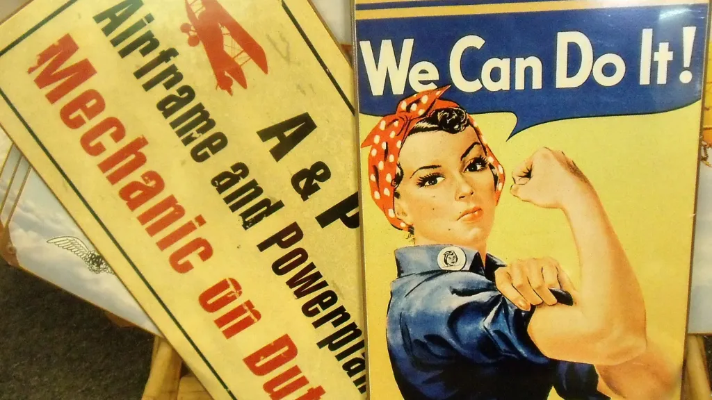 Plakát „We Can Do It!“ („Dáme to!“) z roku 1943
