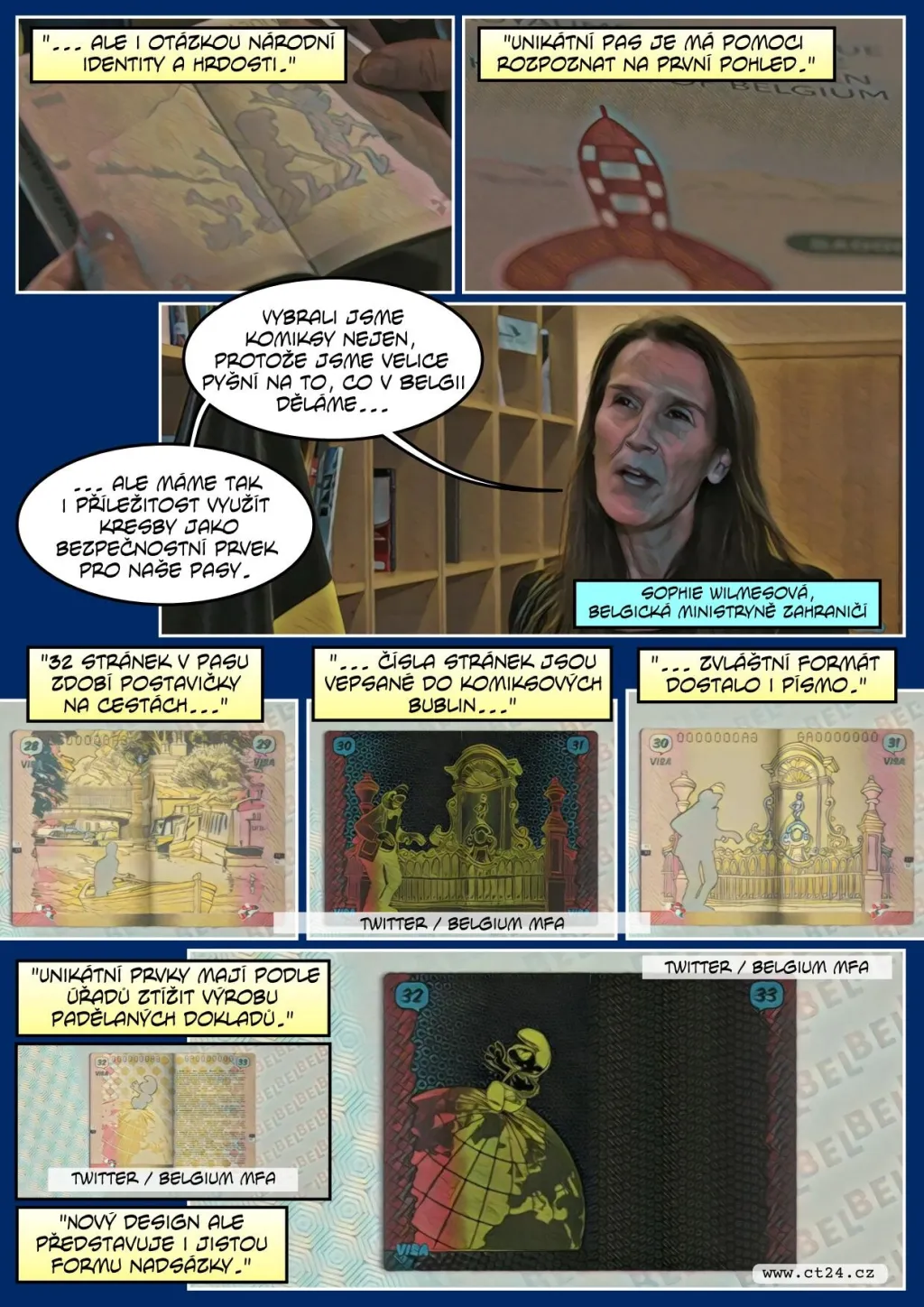 Unikátní pasy pro Belgičany