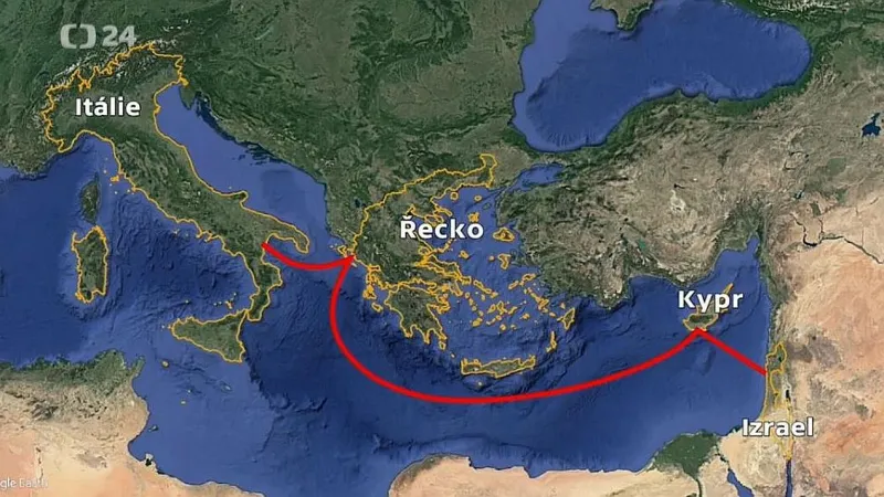 Kudy povede nejdelší podmořský plynovod světa