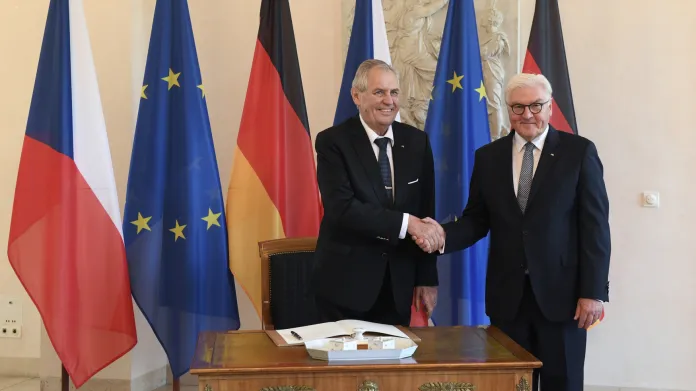 Miloš Zeman a Frank-Walter Steinmeier