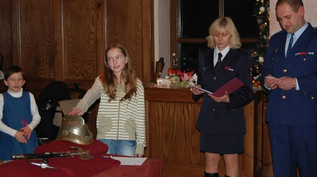 Slavnostní slib Mladých hasičů Běloves