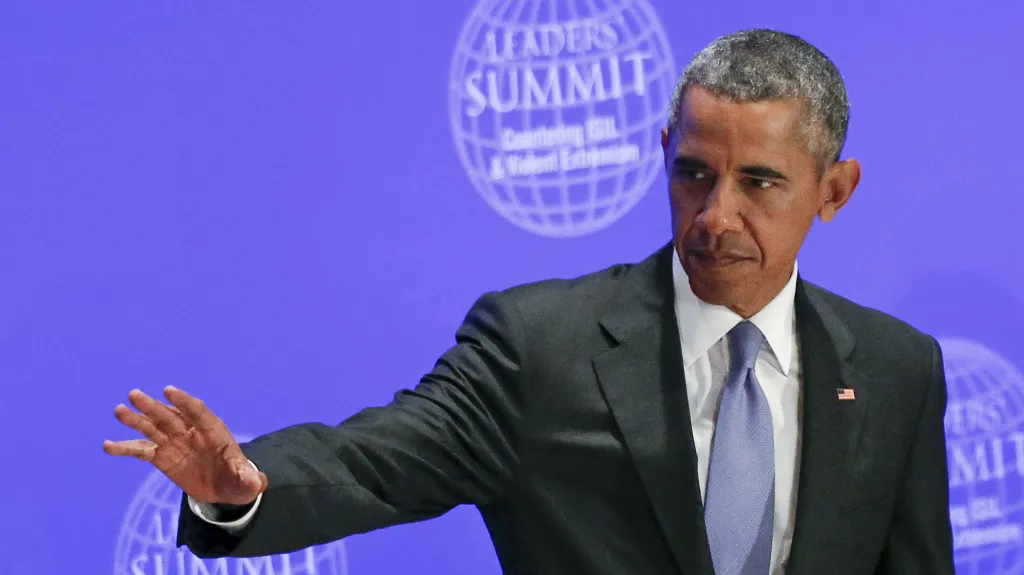 Americký prezident Barack Obama na summitu proti Islámskému státu