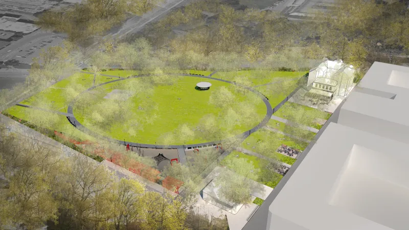 Vítězný návrh revitalizace parku Komenského