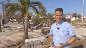 Martin Řezníček na zničených ostrovech Florida Keys