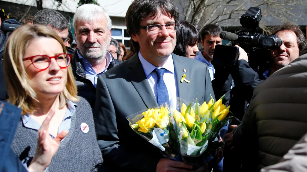 Carles Puigdemont v Berlíně