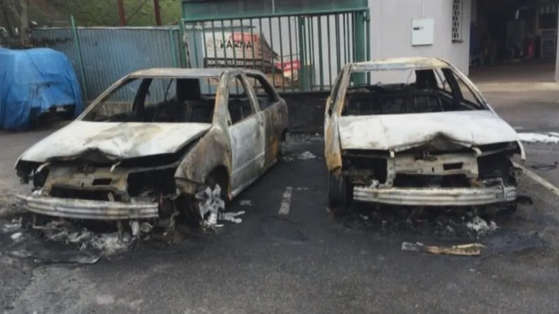 Žhářský útok na restauraci Řízkárna