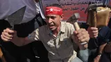 Palestinci v Gaze na 1. máje demonstrovali proti nezaměstnanosti