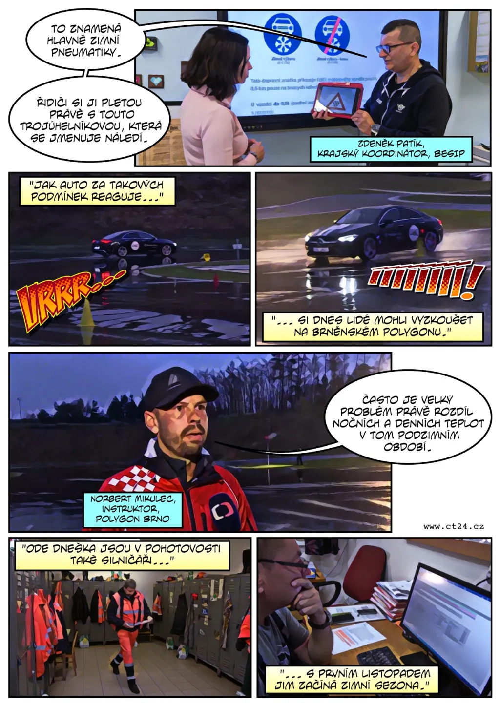 Na silnicích začala zimní sezona