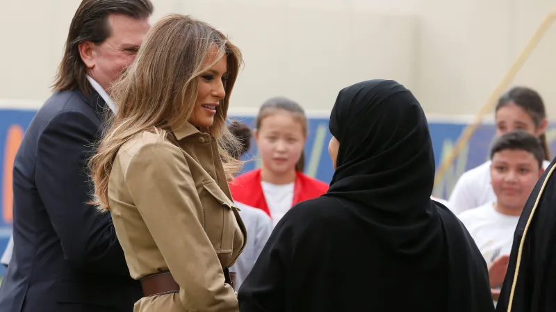 Melania Trumpová v Saúdské Arábii