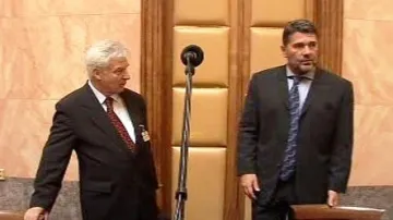 Miloš Melčák a Jan Kalvoda u Ústavního soudu