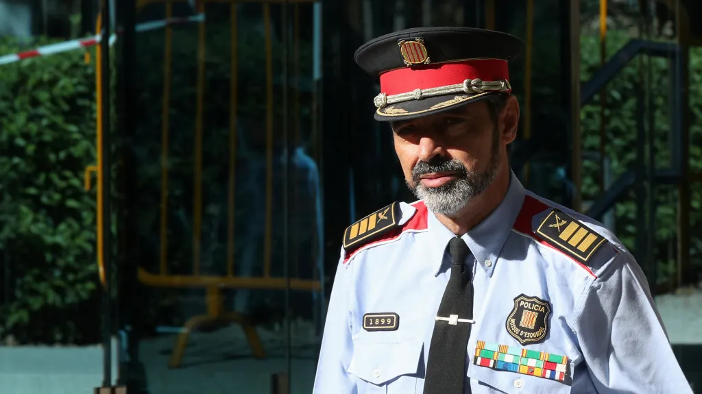 Trapero ještě jako šéf katalánské policie