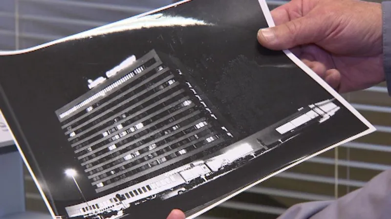 Hotel Černigov na archivní fotografii