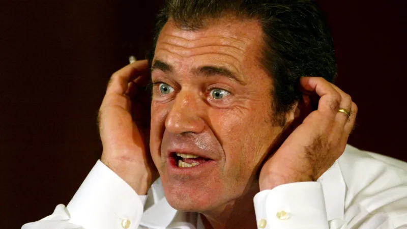 Mel Gibson ve studiu Cinecitta před natáčením filmu Umučení Krista