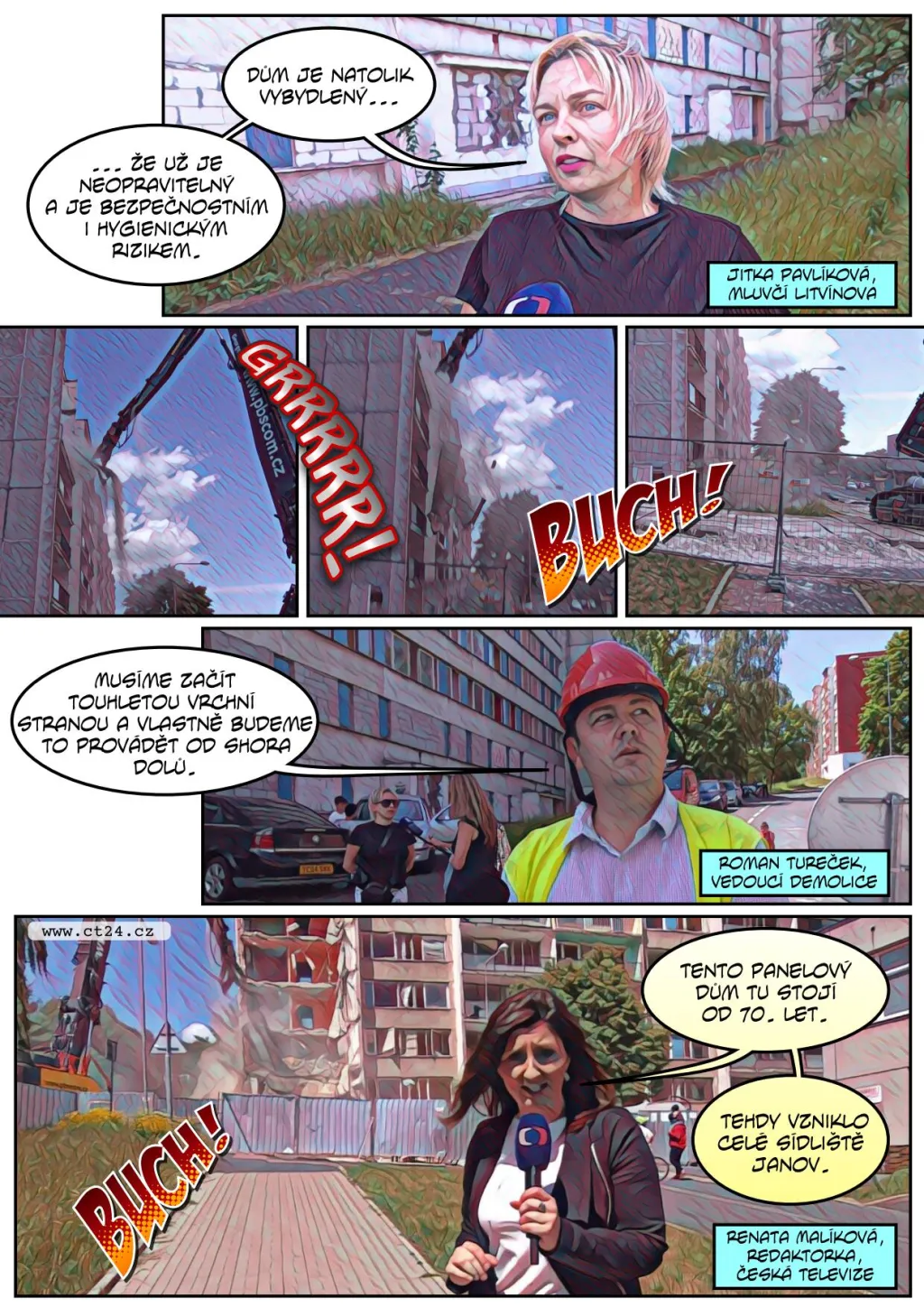 Demolice vybydlených paneláků