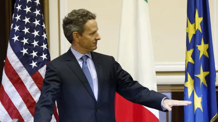 Timothy Geithner na návštěvě Itálie