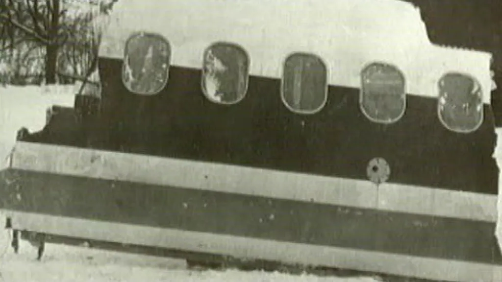 Trosky zříceného jugoslávského letadla