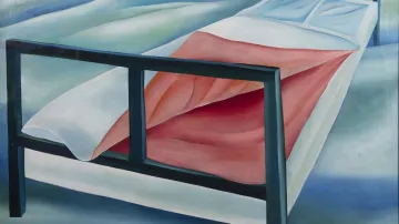 Eva Švankmajerová, Postel, 1976 (z výstavy Běda obrazu, DOX)