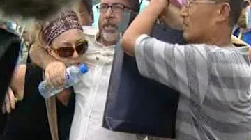 Protest na náměstí Nebeského klidu