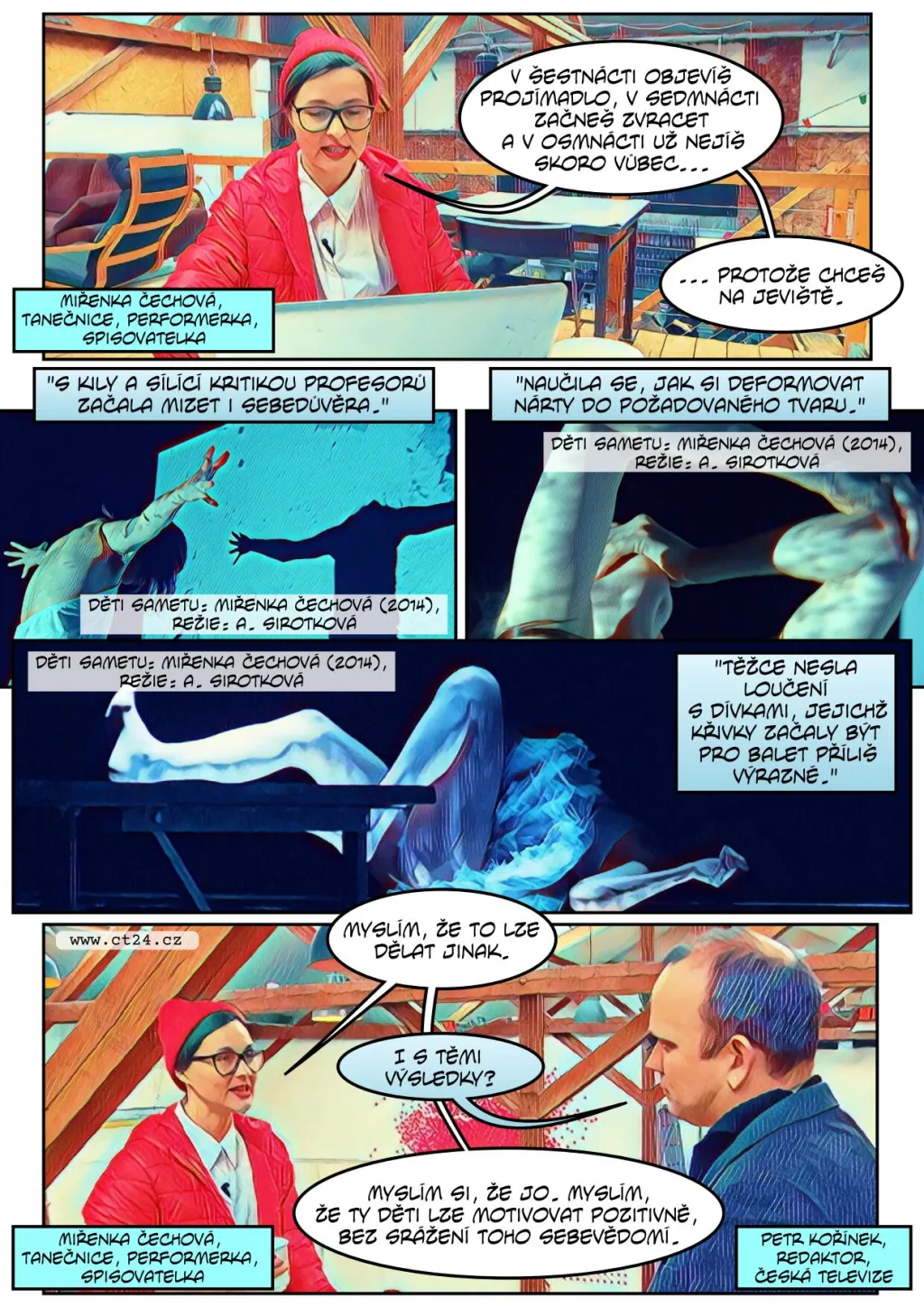 Miřenka Čechová o životě profesionální tanečnice