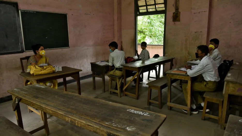 Škola v indickém Ásámu
