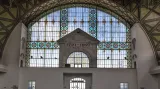 Interiér Průmyslového paláce na pražském Výstavišti