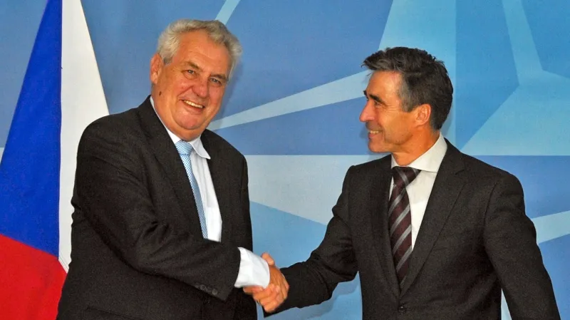 Miloš Zeman a Anders Fogh Rasmussen