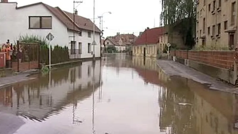 Záplavy v Hrochově Týnci