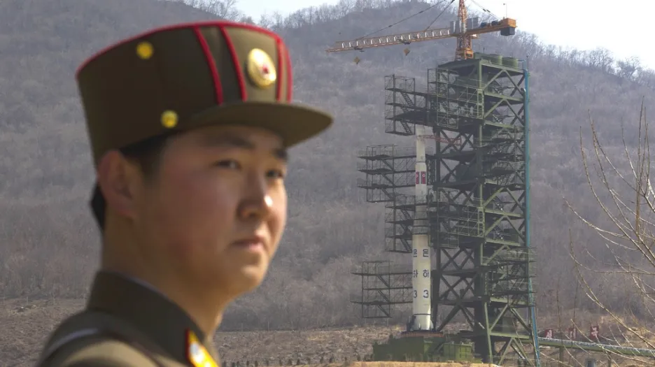 Příprava rakety v KLDR