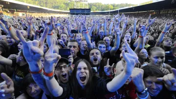 Iron Maiden zahráli na brněnském stadionu Velodrom