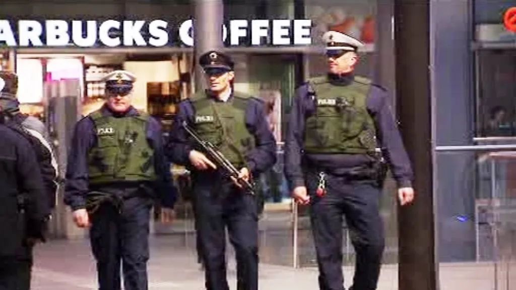 Německé policejní hlídky