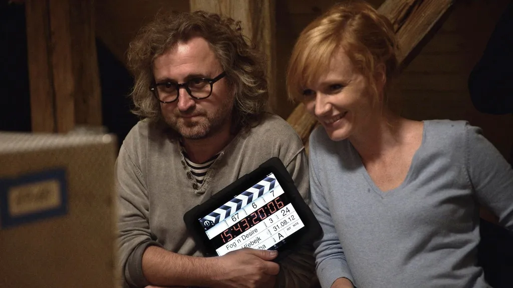 Jan Hřebejk a Aňa Geislerová při natáčení filmu