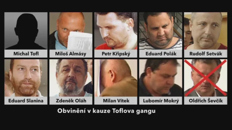 Obvinění v kauze Toflova gangu