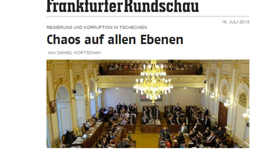 Frankfurter Rundschau o chaosu v Česku