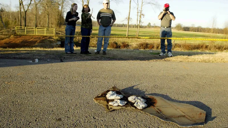 Trosky raketoplánu Columbia