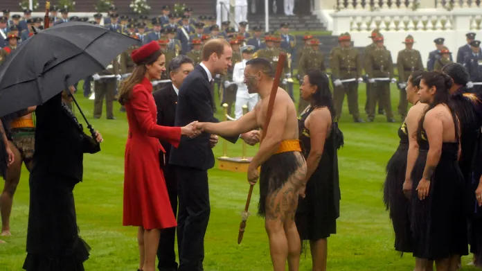 Maorské přivítání pro Williama a Kate