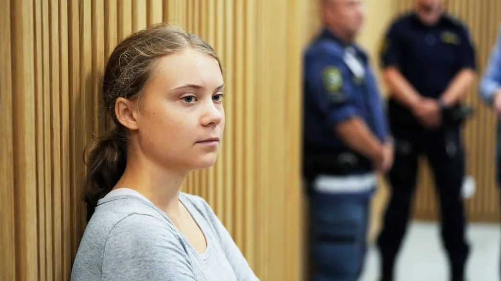 Greta Thunbergová stanula před soudem