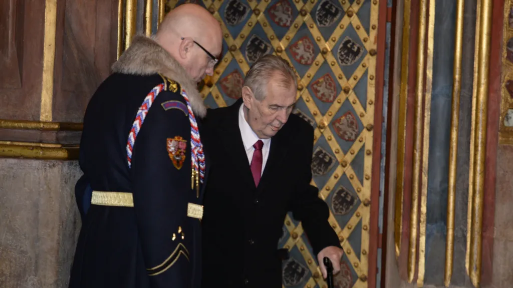 Prezident Miloš Zeman v Korunní komoře (2018)