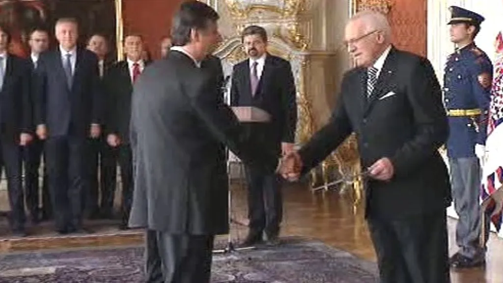Jan Fischer a Václav Klaus