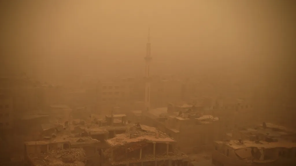 Písečná bouře v Damašku
