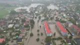 Situace při nedělních záplavách v Brušperku