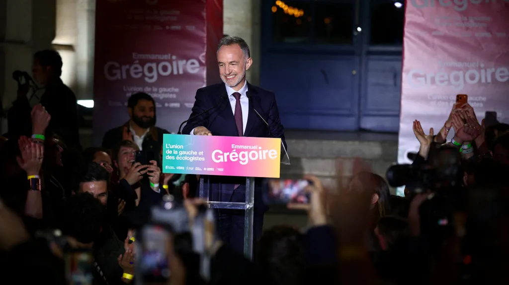 Kandidát Socialistické strany na pařížského starostu a lídr kandidátky „levicové koalice“ Emmanuel Grégoire