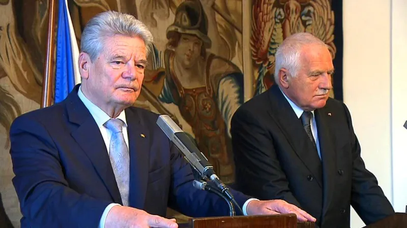 Joachim Gauck a Václav Klaus