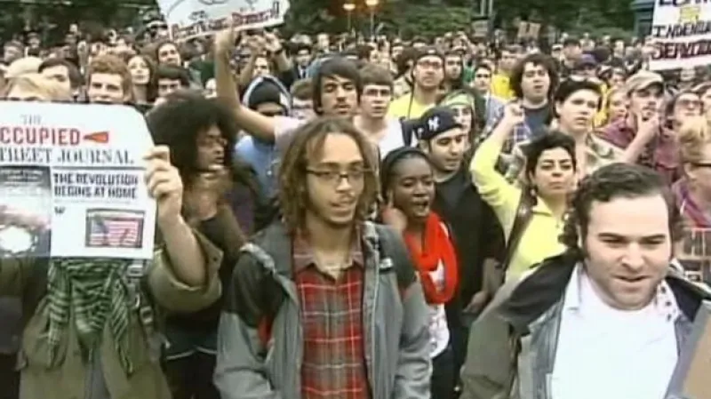 Reportáž o protestech v New Yorku