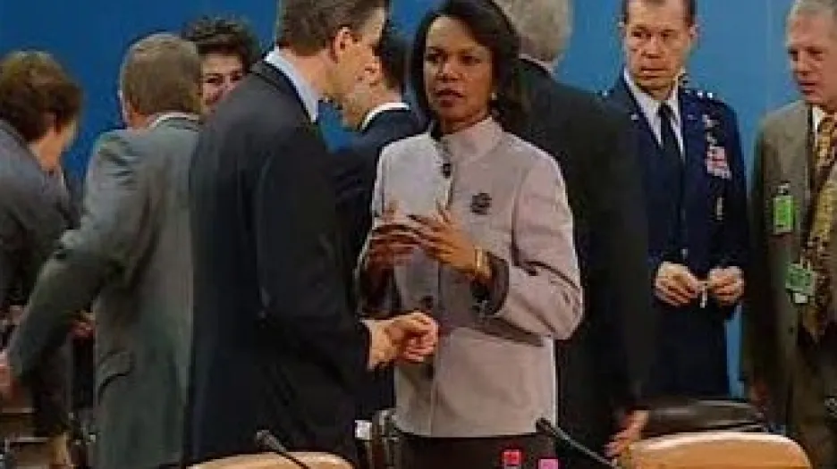 Condoleezza Riceová na jednání NATO