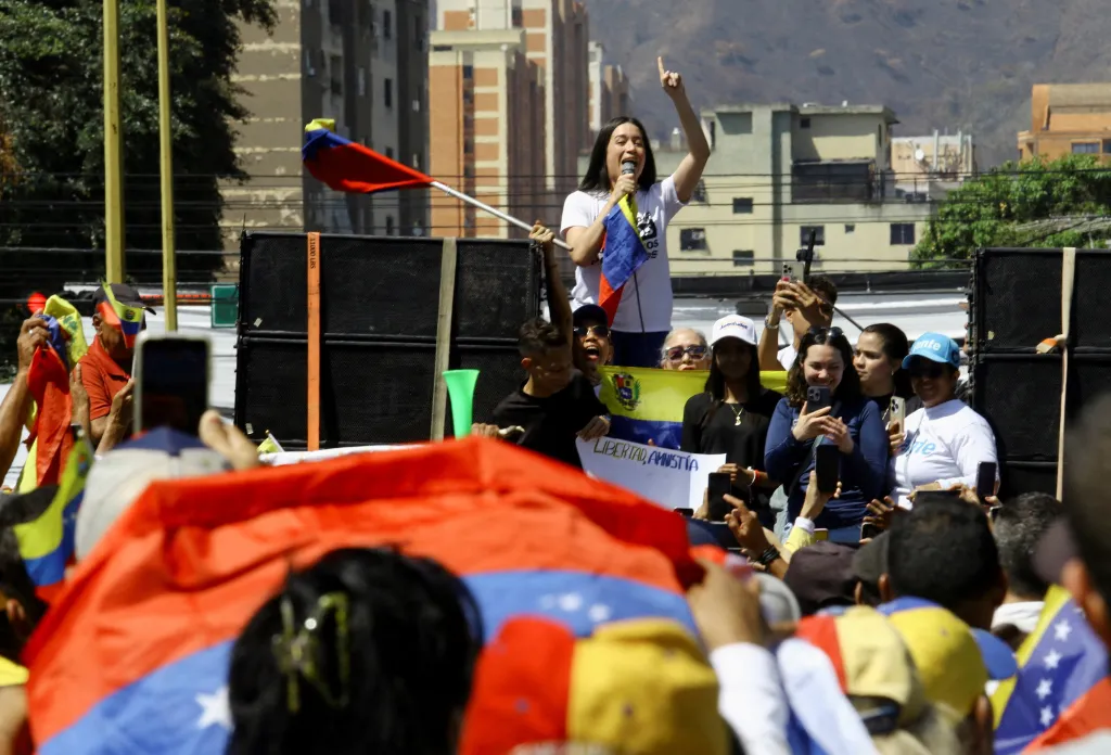 Lidé v Caracasu demonstrovali za vyhlášení amnestie pro politické vězně